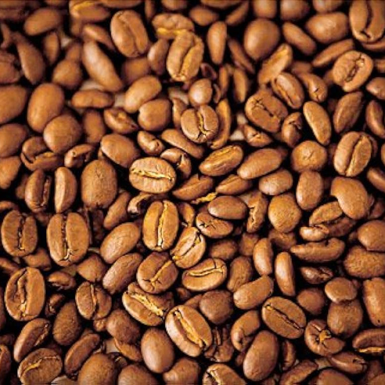 Close-up of medium roasted Guatemalan coffee beans