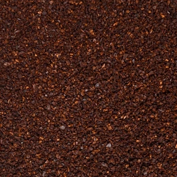 Close-up of MEDIUM dark ROAST coffee grounds