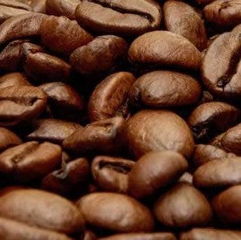 Close-up of medium roasted coffee beans
